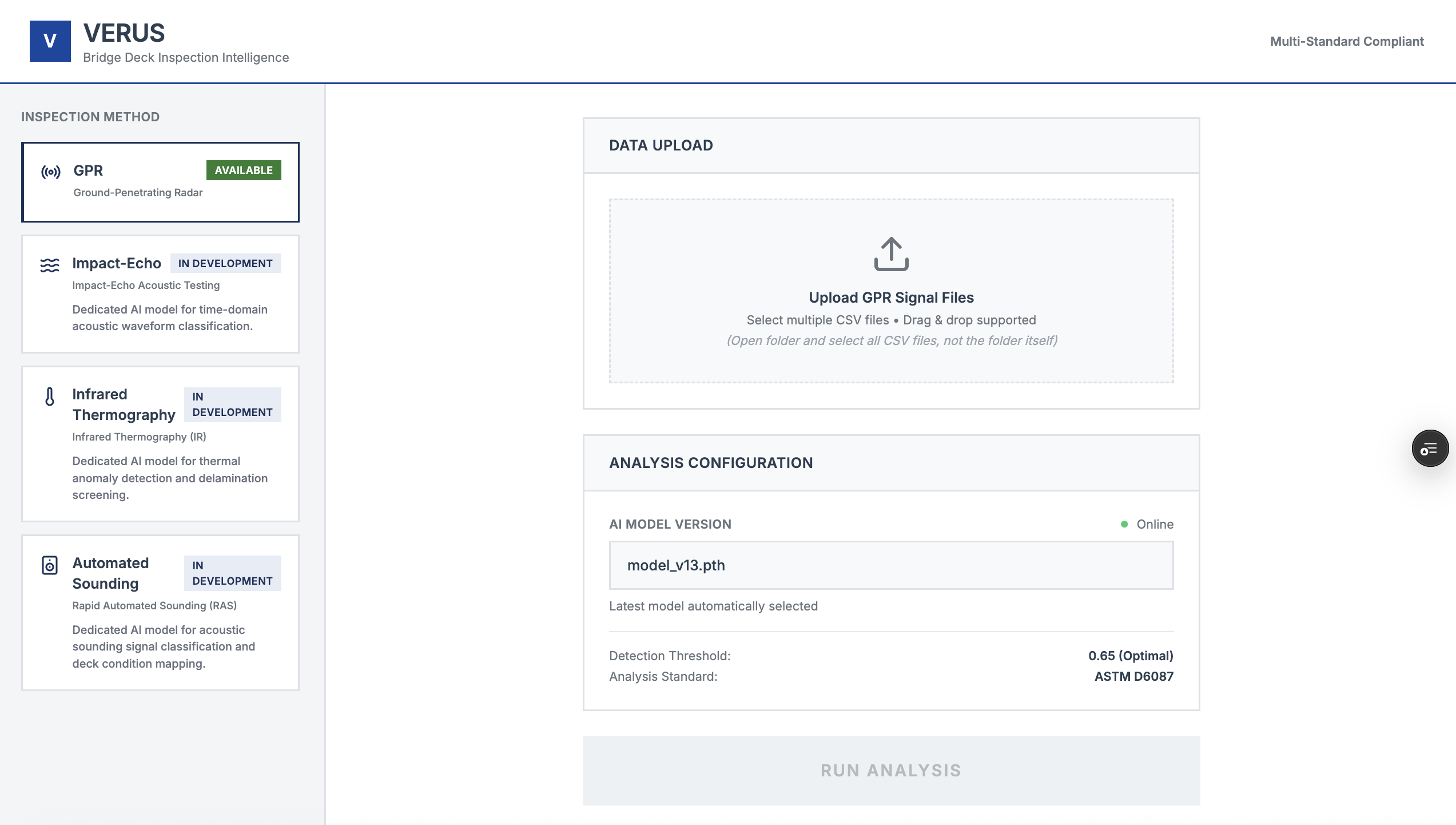 Verus app inspection method panel